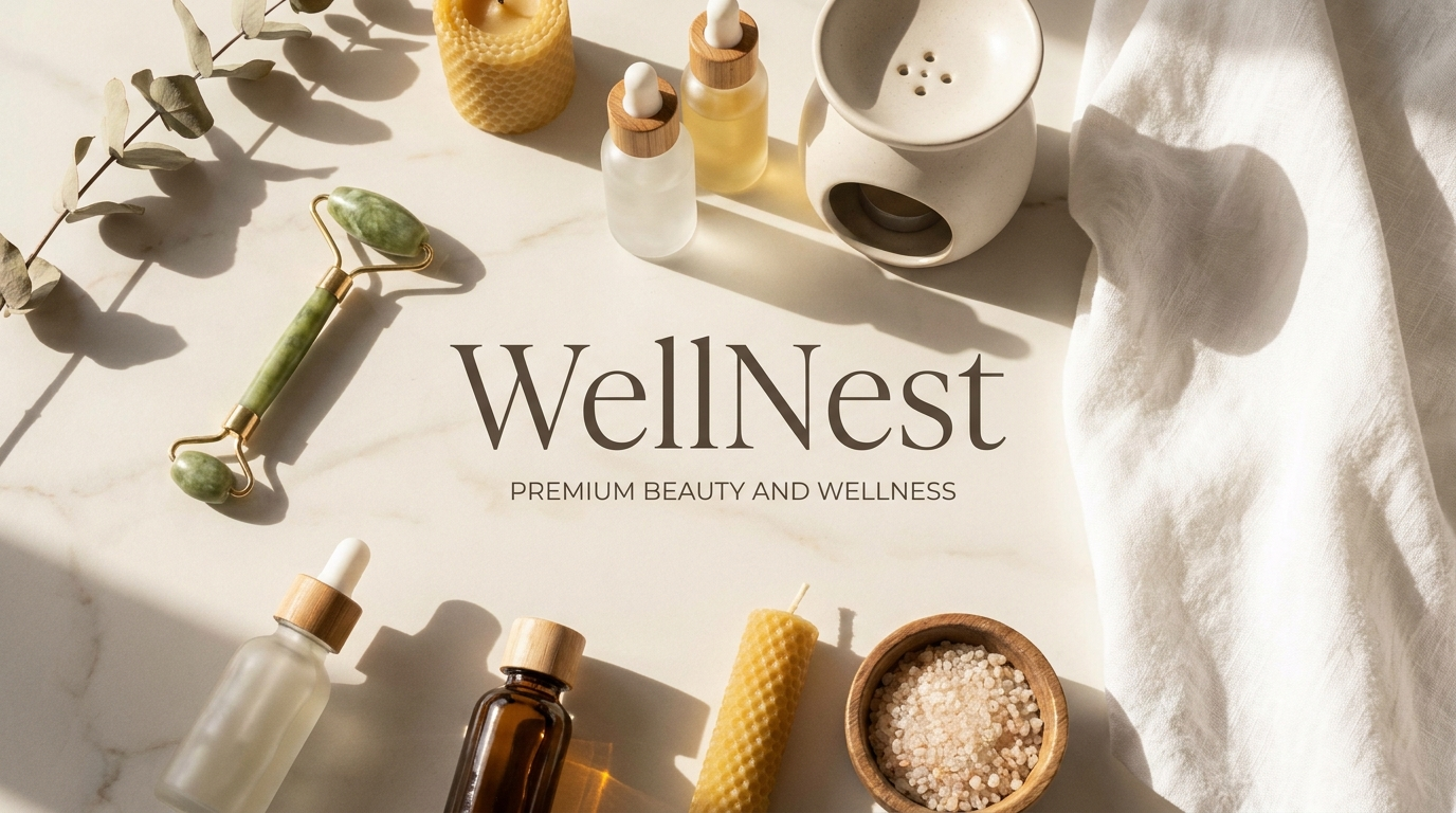 WellNest premium wellness products hero banner